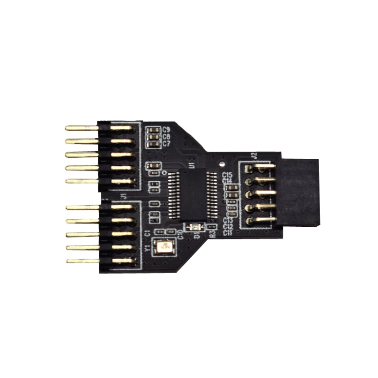 9 Pin USB Header Female 1 To 2 Male Board 9-Pin USB 2.0 HUB Connector Adapter