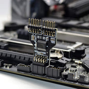 9 Pin USB Header Female 1 To 2 Male Board 9-Pin USB 2.0 HUB Connector Adapter