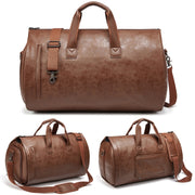 Water-resistant Travel Suit Storage Bag Large-capacity Hand-held Crossbody Luggage Bag(Brown)