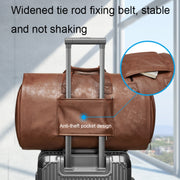 Water-resistant Travel Suit Storage Bag Large-capacity Hand-held Crossbody Luggage Bag(Brown)