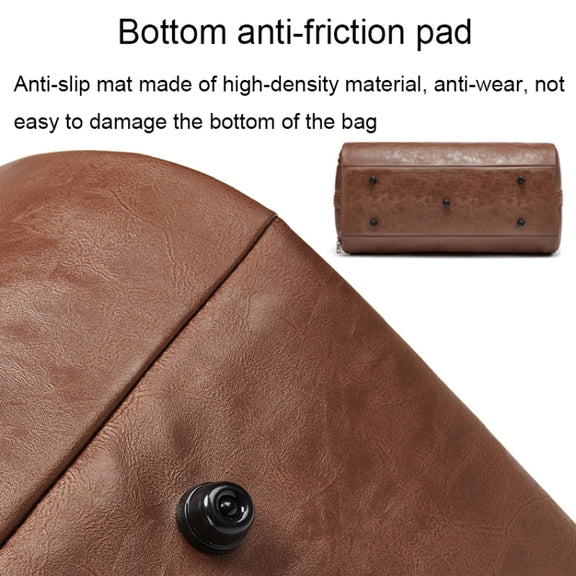 Water-resistant Travel Suit Storage Bag Large-capacity Hand-held Crossbody Luggage Bag(Brown)