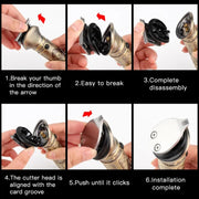 6 In 1 Men Multi-Functional Clipper Metal Body Hair Cutting(Bronze)