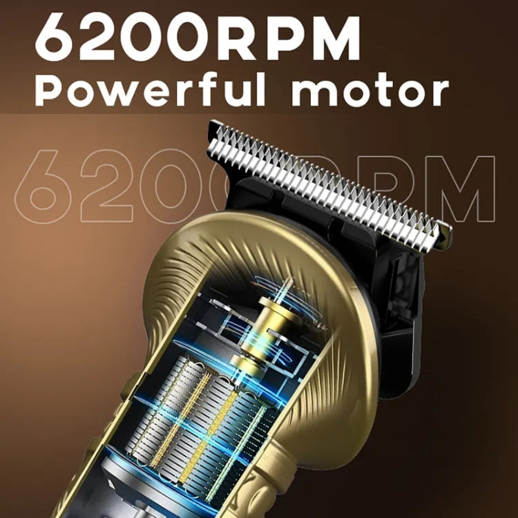 6 In 1 Men Multi-Functional Clipper Metal Body Hair Cutting(Bronze)