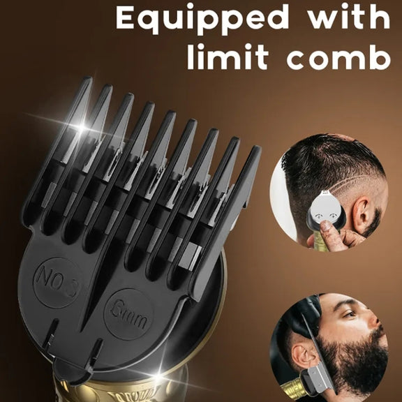 6 In 1 Men Multi-Functional Clipper Metal Body Hair Cutting(Bronze)