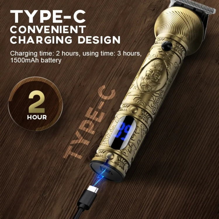 6 In 1 Men Multi-Functional Clipper Metal Body Hair Cutting(Bronze)