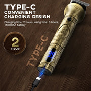 6 In 1 Men Multi-Functional Clipper Metal Body Hair Cutting(Bronze)