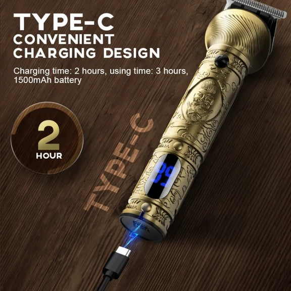 6 In 1 Men Multi-Functional Clipper Metal Body Hair Cutting(Bronze)