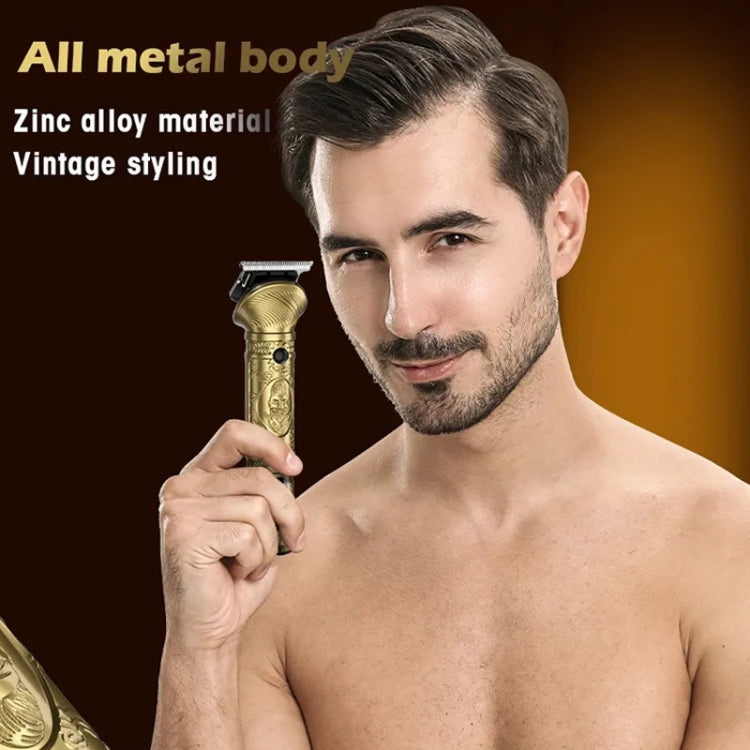 6 In 1 Men Multi-Functional Clipper Metal Body Hair Cutting(Silver Gray)