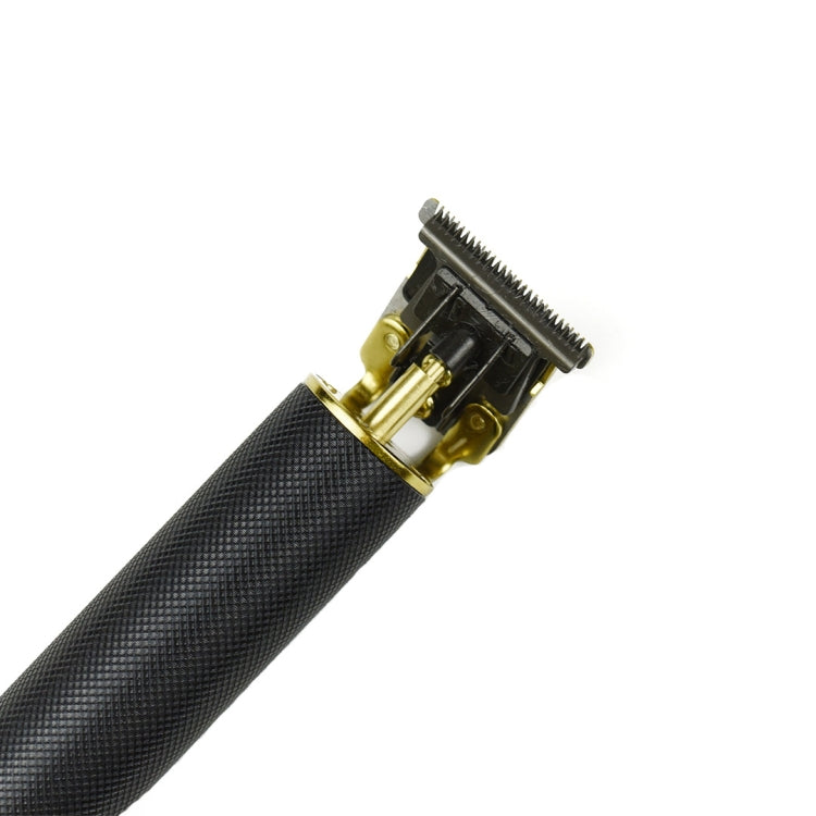 Hollow T-shape Ceramic Cutter Head USB Charging Engraving Electric Hair Clipper, Color: Gold