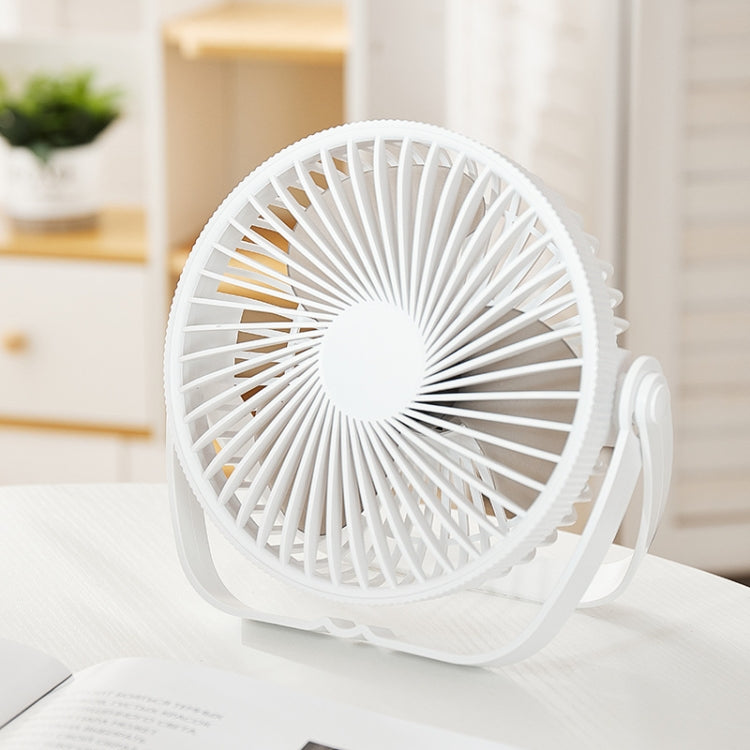 3-in-1 Electric Fan Wall Mounted Desktop Quiet Brushless Turbine Mini Fan, Style: USB Plug(White)