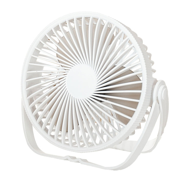 3-in-1 Electric Fan Wall Mounted Desktop Quiet Brushless Turbine Mini Fan, Style: USB Plug(White)