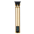 USB Rechargeable Digital Display Engraving Ceramic Knife Electric Hair Clipper(Digital Display Gold) - free shipping - PMC TechLife - Order now!
