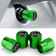 3sets/12pcs For KIA KN Car Tire Valve Core Decorative Metal Cap(Green) - Tire Valve Caps by PMC TechLife | Online Shopping South Africa | PMC TechLife | Buy Now Pay Later Mobicred