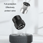 3sets/12pcs For KIA KN Car Tire Valve Core Decorative Metal Cap(Silver)