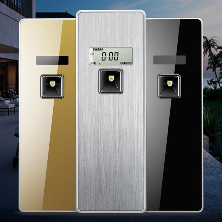 Anti-Corrosion Stainless Steel Panel LCD Digital Display Intelligent Automatic Fragrance Sprayer(Black Titanium)