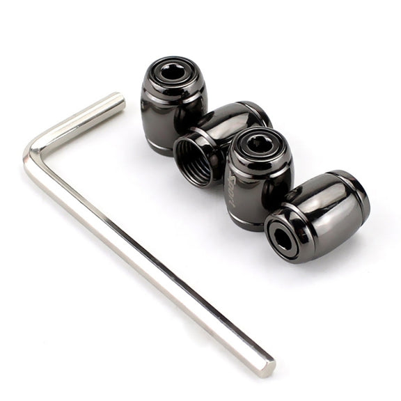 Automobile Valve Core Cap Tire Anti-deflation Valve Decoration(Titanium Black)