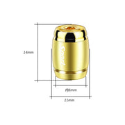 Automobile Valve Core Cap Tire Anti-deflation Valve Decoration(Titanium Black)