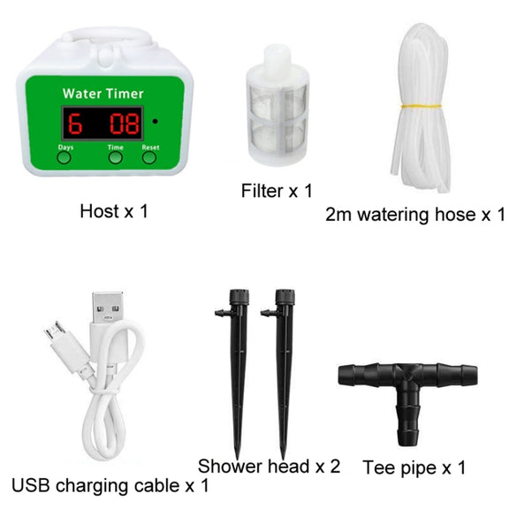 Household Intelligent Drip Irrigation Automatic Watering Timing Machine, Specification: Water 2 Potted Plants