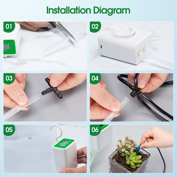 Household Intelligent Drip Irrigation Automatic Watering Timing Machine, Specification: Water 2 Potted Plants