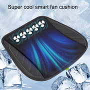 Multifunctional USB Fan Ventilation Heat Dissipation Car Seat Cushion(Blue)