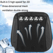 Multifunctional USB Fan Ventilation Heat Dissipation Car Seat Cushion(Blue)