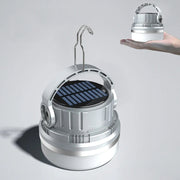 M10 Solar Tent Light With Portable Power Supply Handheld Camping Light Outdoor Vintage Mood Lights(Gray)