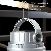 M10 Solar Tent Light With Portable Power Supply Handheld Camping Light Outdoor Vintage Mood Lights(Gray)