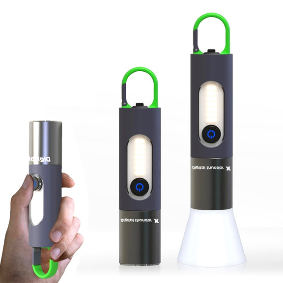 XHP50  Lamp Bead Super Bright LED Flashlight Telescopic Zoom Water-resistant Torch With Lampshade