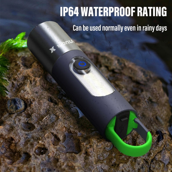 XHP50  Lamp Bead Super Bright LED Flashlight Telescopic Zoom Water-resistant Torch With Lampshade