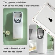 With CN Plug Adapter Plug-in Recycle Adding Liquid Aqueous Incense Sprayer Wall-Mounted Automatic Incense Sprayer(White)