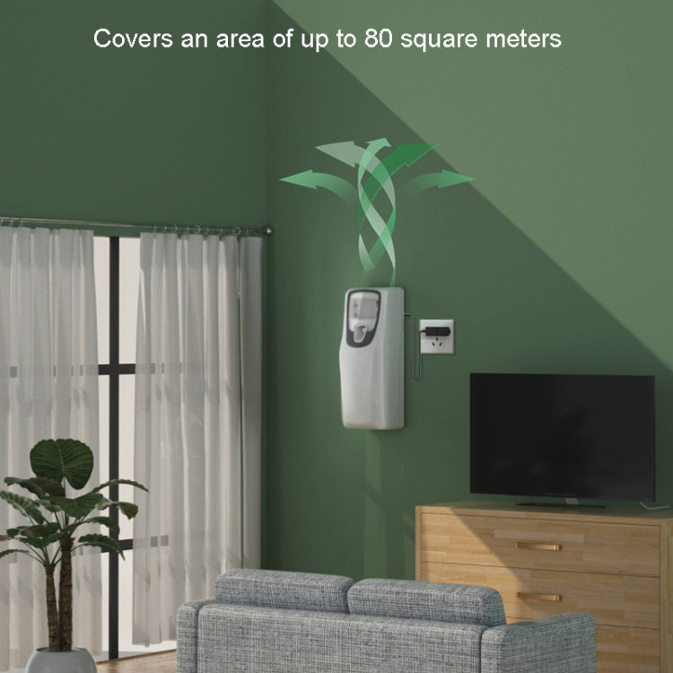 Battery Recycle Adding Liquid Aqueous Incense Sprayer Wall-Mounted Automatic Incense Sprayer(White)