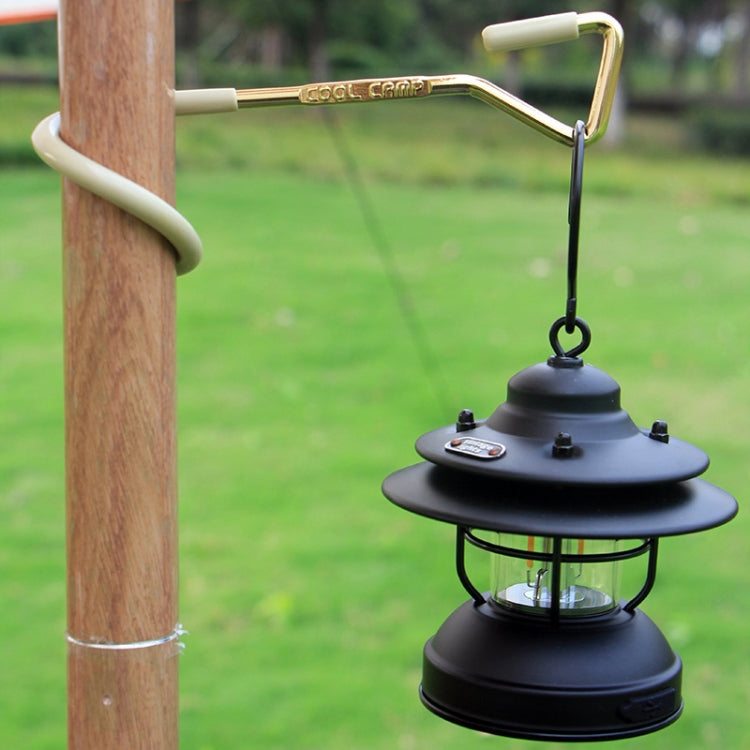 COOL CAMP Outdoor Canopy Pole Hook Portable Camping Light Hanger 22mm Khaki