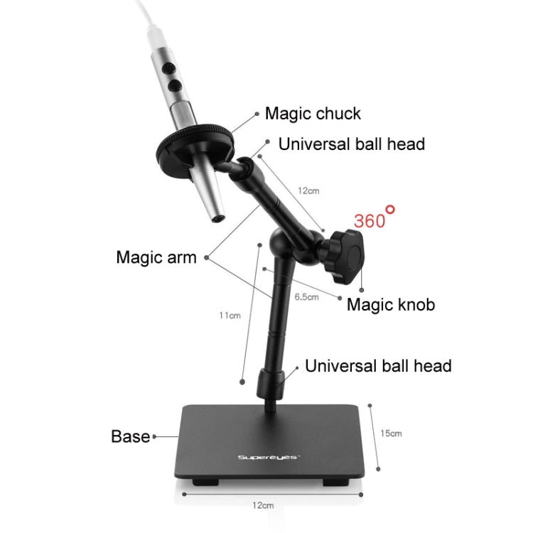 5 Million Digital Electron Microscope Magnifying Dermatoscope, Specification: B008+Z008 High Low Lifting Racks