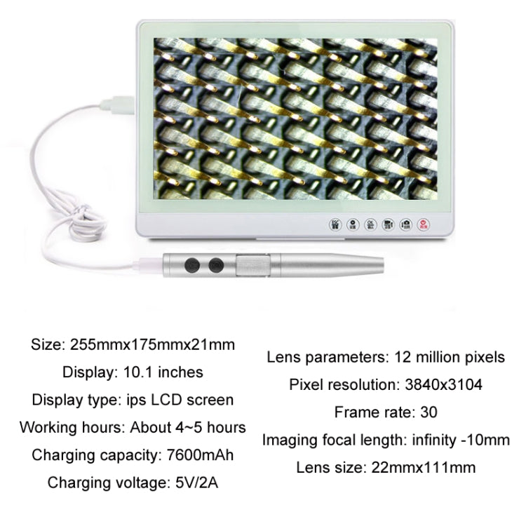 5 Million Digital Electron Microscope Magnifying Dermatoscope, Specification: B008+Z001 Bracket+WIFI Box