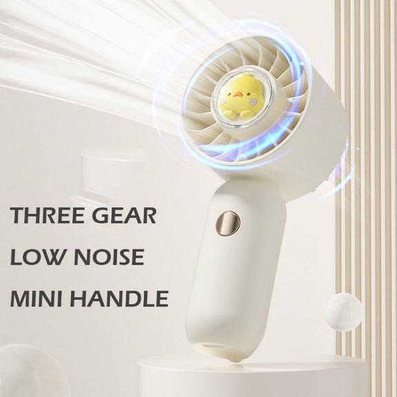 Hand Holds Small Fan Portable Mini Pocket Fan, Style: Green Spray Plating Version