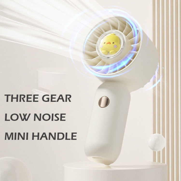 Hand Holds Small Fan Portable Mini Pocket Fan, Style: Green Spray Plating Version