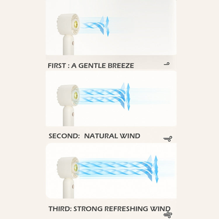 Hand Holds Small Fan Portable Mini Pocket Fan, Style: Green Spray Plating Version