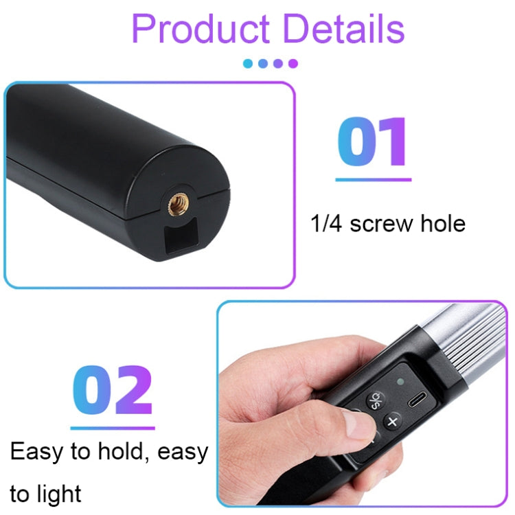 RGB 39 LEDs Photography Fill Light LED Handheld Live Stick Light