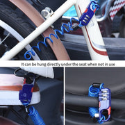Helmet Anti Theft Password Lock Motorcycle Car Basket Soft Lock(Pink)