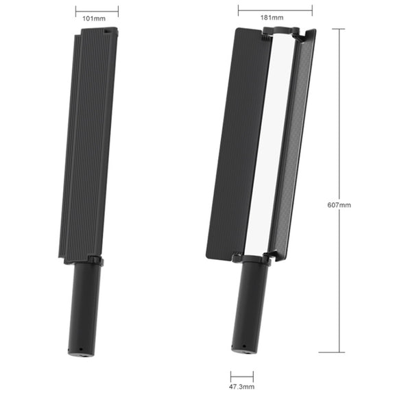 24W 72 LEDs Handheld Full-color RGB Stick Light Photography Light with Barndoor