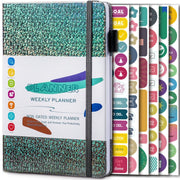A5 Starry Sky Undated Planner Journal Financial Notebook(Gray)