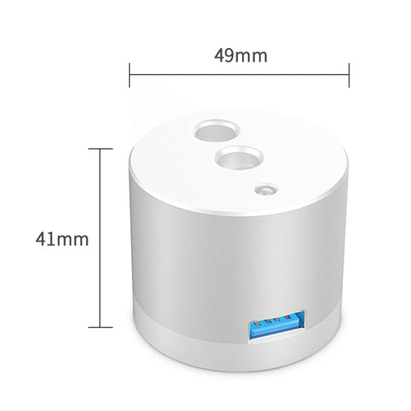 For Apple Pencil 1 USB Charging Adapter Metal Base With LED Indicator, Color: Black