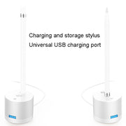 For Apple Pencil 1 USB Charging Adapter Metal Base With LED Indicator, Color: Black