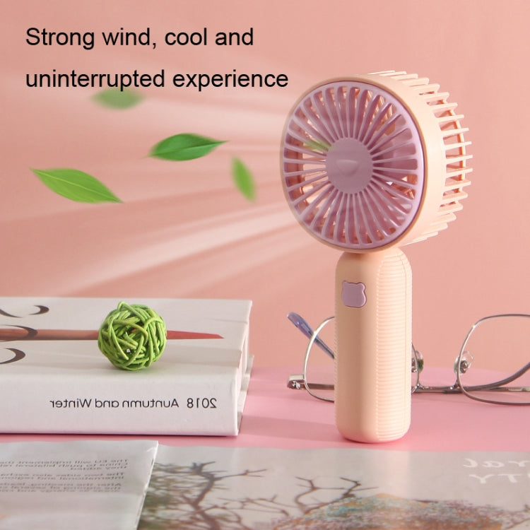 Handheld USB Charging Portable Desktop Small Electric Fan(Green)