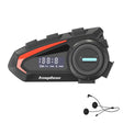 KUQIBAO Motorcycle Helmet Waterproof Bluetooth-compatible Headset With Screen(Soft Microphone) - free shipping - PMC TechLife - Order now!