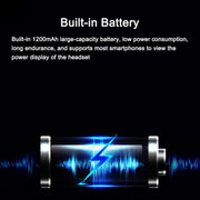 KUQIBAO Motorcycle Helmet Water-resistant Bluetooth-compatible Headset With Screen(Hard Microphone)