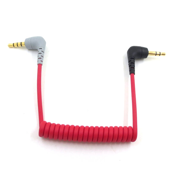 For BOYA / RODE SC7 TRS to TRRS Wireless Lavalier Microphone Cable