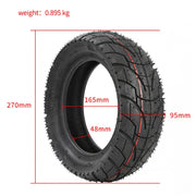 For KUGOO M4 TUOVT 80/65-6.5 10 inch Electric Skateboard Vacuum Explosion-Proof Outer Tire(Highway Tire)