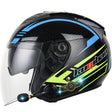 KUQIBAO Motorcycle Smart Bluetooth Sun Protection Double Lens Safety Helmet, Size: M(Glossy Black Phantom Fiber) - free shipping - PMC TechLife - Order now!