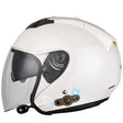 KUQIBAO Motorcycle Smart Bluetooth Sun Protection Double Lens Safety Helmet, Size: M(White) - free shipping - PMC TechLife - Order now!